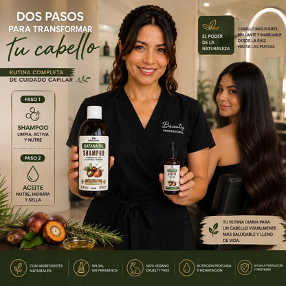 🌿Ritual Pack Dúo Capilar Shampoo + Aceite Batana, Nutre, Fortalece y Revitaliza.